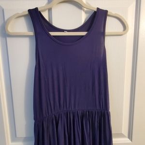 Long tank style dress w/pockets large